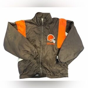 NFL Kids Touchdown Club Cleveland Browns Youth Small (8) Windbreaker Jacket